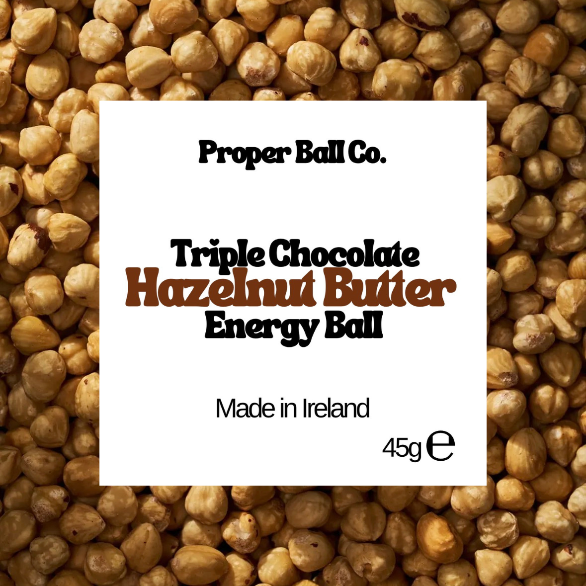 Milk Chocolate Hazelnut Butter Energy Ball - 14x Box