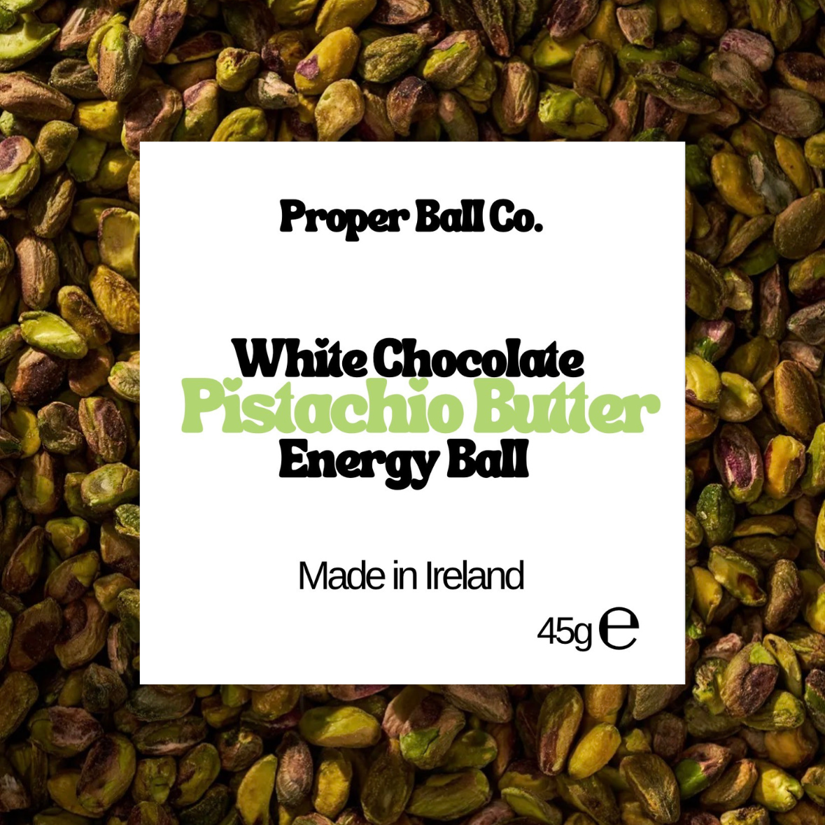 White Chocolate Pistachio Butter Energy Ball - 14x Box